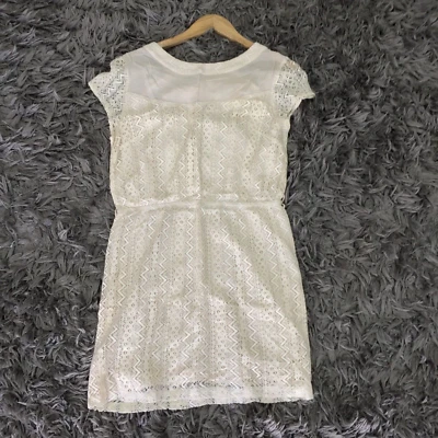 Vestido Wish Mujer 12 Fit Acampanado Beige Manga Corta Cintura Elástica 108245 Foto 1 de 4
