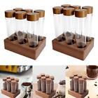 Coffee Bean Test Tubes Coffee Beans Tubes Bottle Canister Wooden Holder Stand