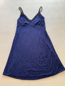 Camisón Tracy para mujer pequeño azul cuello corazón correa de espagueti pulóver - Imagen 1 de 7