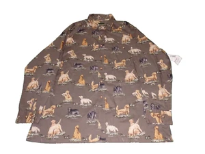 NWT Men's Outdoor Life Button Up Shirt size XL Dog Print Retriever Labrador - Picture 1 of 10