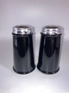 Vintage Ceramic Salt & Pepper Shakers Large 5-3/4” Tall Sturdy Clean Set 2 - Picture 1 of 7