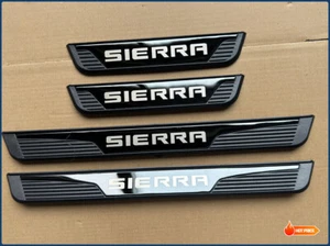 For GMC Sierra Auto Accessories Door Sill Scuff Plate Cover Guard Protector Trim - Picture 1 of 13