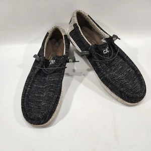 Hey Dude Wally Stretch Meteorite Mens Casual Shoes Gray Size 15 Knit Slip On - Afbeelding 1 van 10