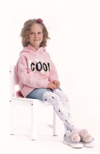 Girls Tights By Knittex "CATTO" 80 Denier Viscose ,Cat Pattern , Age 2-7 - Picture 1 of 2