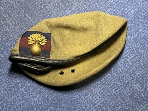 GRENADIER GUARDS BERET & BRASS CAP BADGE - BRITISH ARMY FOOT GUARDS SIZE 56 - Picture 1 of 8