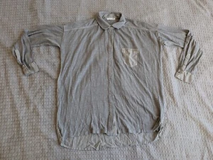 Rag Bone Jean Top Women Small Gray Green Hidden Button Up Long Sleeve Shirt - Picture 1 of 11
