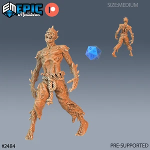 6K Resin 32mm Epic Miniatures Thorn Zombie (Medium) for D&D, Role-Play - Picture 1 of 1