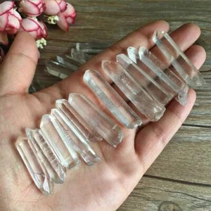 100g Bulk Natural Crystal White Quartz Small Points Terminated Wand Specimen Lot - Picture 1 of 7
