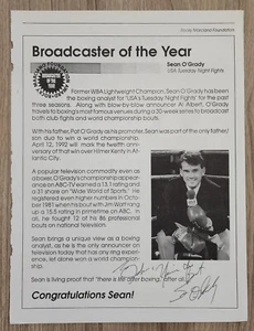 Sean O'Grady signiert Boxmagazin Seite Sender RAD - Bild 1 von 1