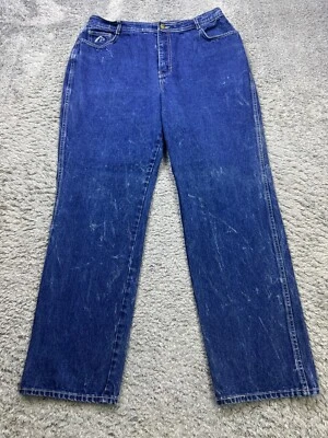 Jeans Jordache De Colección Hombres 36x30 Bordados Cabeza de Caballo Lavado Oscuro Ropa de Trabajo Denim Años 90 Foto 1 de 4
