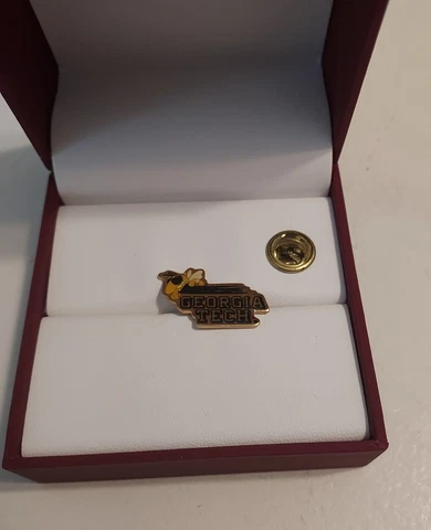 Georgia Tech Pins Yellow Jackets Hat Lapel Institute of Tech GT College NCAA Cover