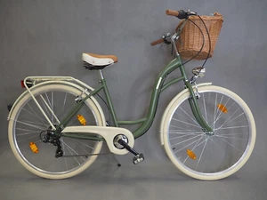 28" ZOLL DAMENFAHRRAD KORB GRATIS CITYBIKE CITYRAD DAMENRAD VILAGE 6 Gänge - Bild 1 von 9