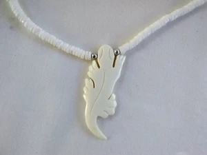 Necklace Ethnic Tribal Hawaiian Lizard Gecko Surfer 18" Gift USA Seller New - Picture 1 of 6