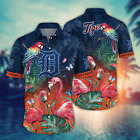 Detroit Team Tigers hawaiianisches Shirt 2024 Geschenk Pool Tage Aloha Shirt