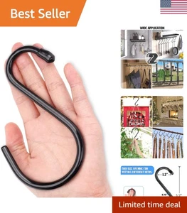 Versatile 30 Pack S Hooks - Rust-Free, Rubber Coated, Perfect for Home & Garden - Picture 1 of 8