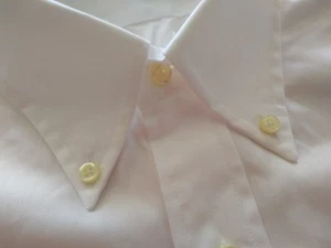 NWOT Brooks Brothers White Broadcloth Button Down Collar 15.5-35 Regular Fit - Picture 1 of 8