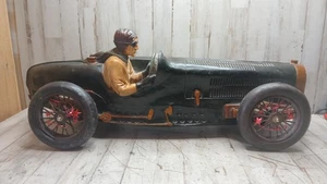 Bugatti Grand Prix Racer Vintage Resin Auto mit Art Deco Skulptur 50er Jahre  - Bild 1 von 21