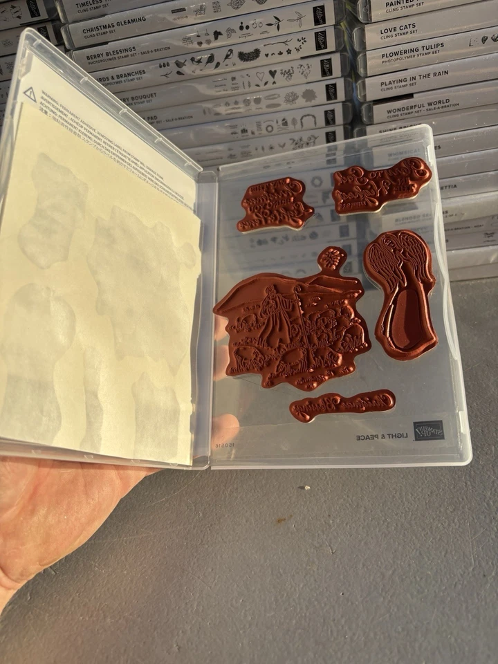 Large Lot of 100, *Stampin' Up!*, Stamps in Plastic Cases, Not Sure If Ever Used - Image 1 of 1