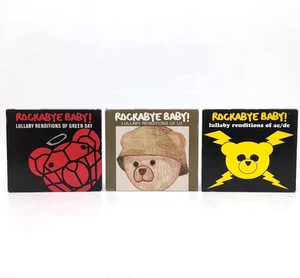 Rockabye Baby Lullaby CDs Lot Green Day U2 AC/DC Calm Music for Babies - Imagen 1 de 7