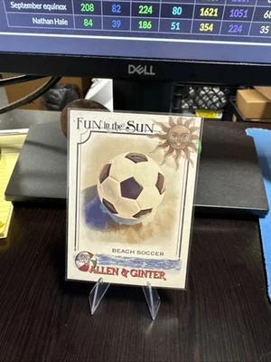 2023 Topps Allen & Ginter Fun In The Sun #FITS-8 Beach Soccer Free Ship - Image 1 of 4