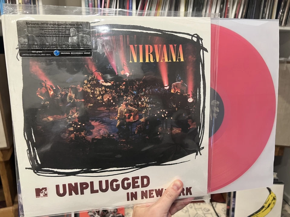 Nirvana Unplugged In New York Album LP ORG Limited Edition RED Vinyl NM/NM - Image 1 of 1