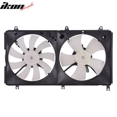 Fits 2004-2012 Mitsubishi Galant 2.4L Engine A/C Condenser Dual Cooling Fan Foto 1 de 4