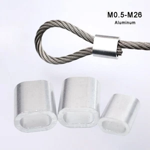 M0.5-M26 Aluminium Wire Rope Ferrules Crimping Sleeve For Marine Stainless Wire - Picture 1 of 6