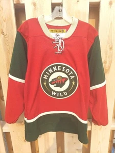 VTG KOHO MINNESOTA WILD NHL LACER JERSEY MENS SZ S RED GREEN PATCH - Picture 1 of 14