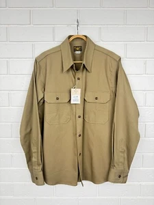 The Real McCoy's Cotton Shirt (Modify) Khaki Size 16 - Bild 1 von 7
