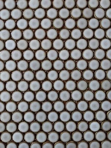 5 Sheets Rustic Blue Penny Round Porcelain Mosaic Wall Floor Tile - Picture 1 of 2
