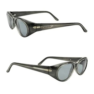 Vintage Fendi Retro Eyeglasses Oval Pewter Gray Eyewear Frame - Picture 1 of 7