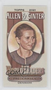 2021 Topps Allen & Ginter's Mini World Leaders Mette Frederiksen #MWL-13