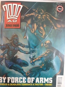 2000AD Prog 726, UK comic - Nice VFN+ clean - Featuring JudgeDredd - 13 Apr 1991 - Picture 1 of 3