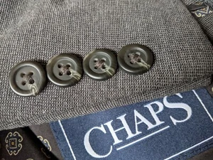 50R Ralph Lauren Chaps Unconstructed Knit 4-SEASON Tweed Check Blazer Jacket NWO - Bild 1 von 6