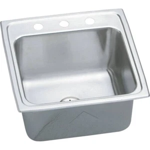 elkay DLR191910PD3 Lusterstone single bowl drop-in Stainless Steel Sink - Picture 1 of 4