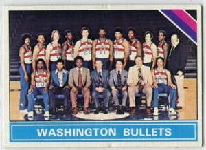 1975-76 Topps #220 Washington Bullets Team Card - Foto 1 di 2
