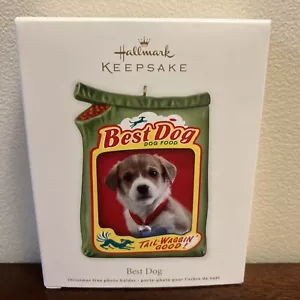 Hallmark Best Dog Christmas Ornament Pet Photo Holder 2012 NEW - Picture 1 of 9