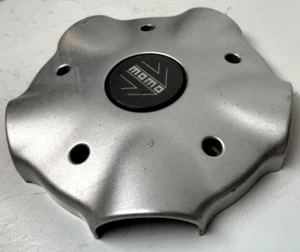 MOMO IDEA Wheel Center Cap Vintage Silver Aluminum Alloy with emblem 93 #1 - Picture 1 of 9