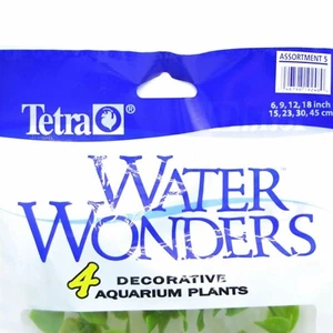Tetra Water Wonders 4 Decorative Aquarium Plant. Aquarium Plant  Pack 6″9″12″18″ - Picture 1 of 3