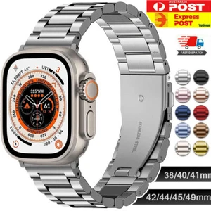 Apple Watch Band Strap iWatch Stainless Steel Series 10 9 8 7 Ultra SE 42 46mm - Picture 1 of 19