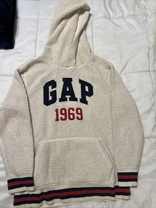 GAP Hoodie Youth Boys Size XL (12) Beige Pullover Sweatshirt Kids Hooded - Picture 1 of 5