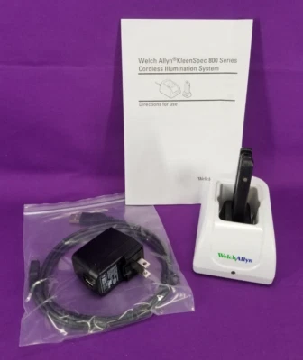Sistema de iluminación LED inalámbrico Welch Allyn 80010 KleenSpec con estación de carga Foto 1 de 2