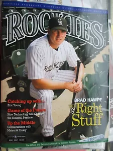 BRAD HAWPE COLORADO ROCKIES SCORE CARD PROGRAM MAGAZINE MAY 2007 5/07 RARE MINT - Picture 1 of 1