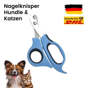 Nagelknipser für Hunde & Katzen Krallenschere Welpenkrallenschneider Blau - Bild 1 von 7