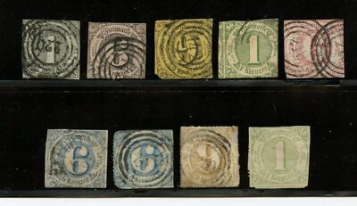 Germany-Thurn & Taxis #42\60 (G009) numerals, Used, F, FVF, CV$198.50 - Image 1 of 2