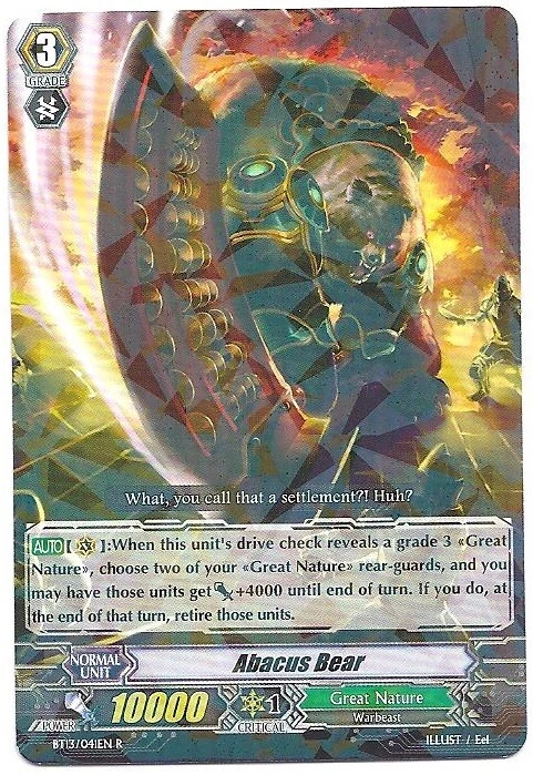 4 x Abacus Bear - BT13/041EN - R Near Mint / Mint, English - Image 1 of 1