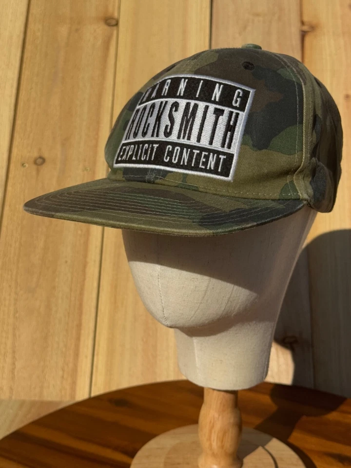 Advertencia Cerrajero Contenido Explícito Camuflaje Snapback Sombrero Algodón Gorra Camuflaje Foto 1 de 4