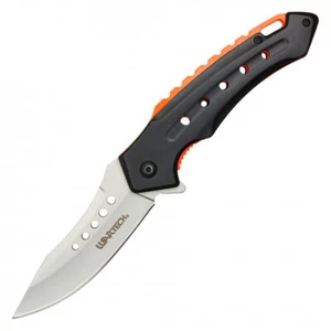 Navaja de bolsillo negra curvada Wartech de 8" - Imagen 1 de 4