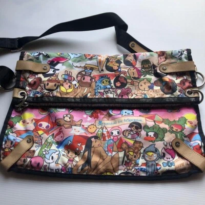 Tokidoki Para LESPORTSAC Bolso de Hombro 2 Vías Bolsa Nylon H10.2 pulgadas W15.6 pulgadas Japón Foto 1 de 4