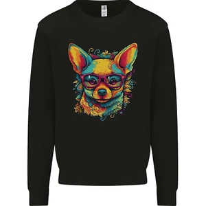 Summer Vibes Chihuahua Kids Sweatshirt Jumper - Picture 1 of 3